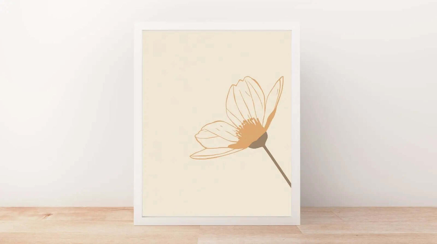 Minimalist Floral Trio – Digital Wall Art earthART