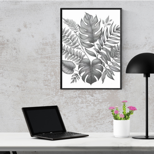 Botanical Leaf Line