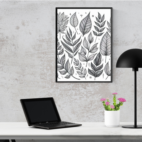 Botanical Leaf Line