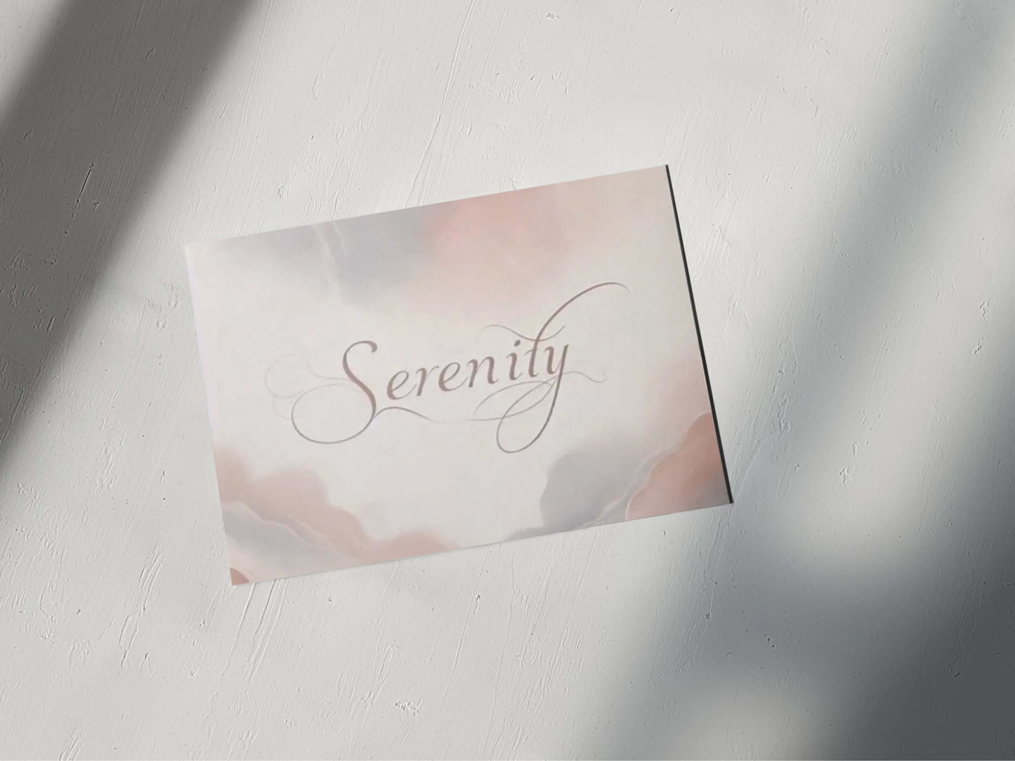 Serenity – Minimalist Typography Poster (Digital Download) earthART