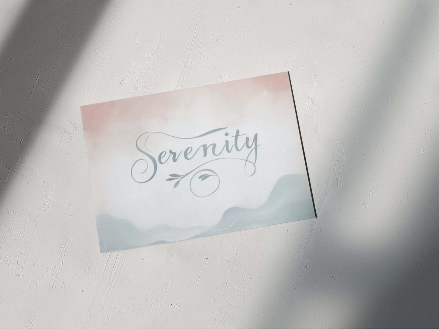 Serenity – Minimalist Typography Poster (Digital Download) earthART