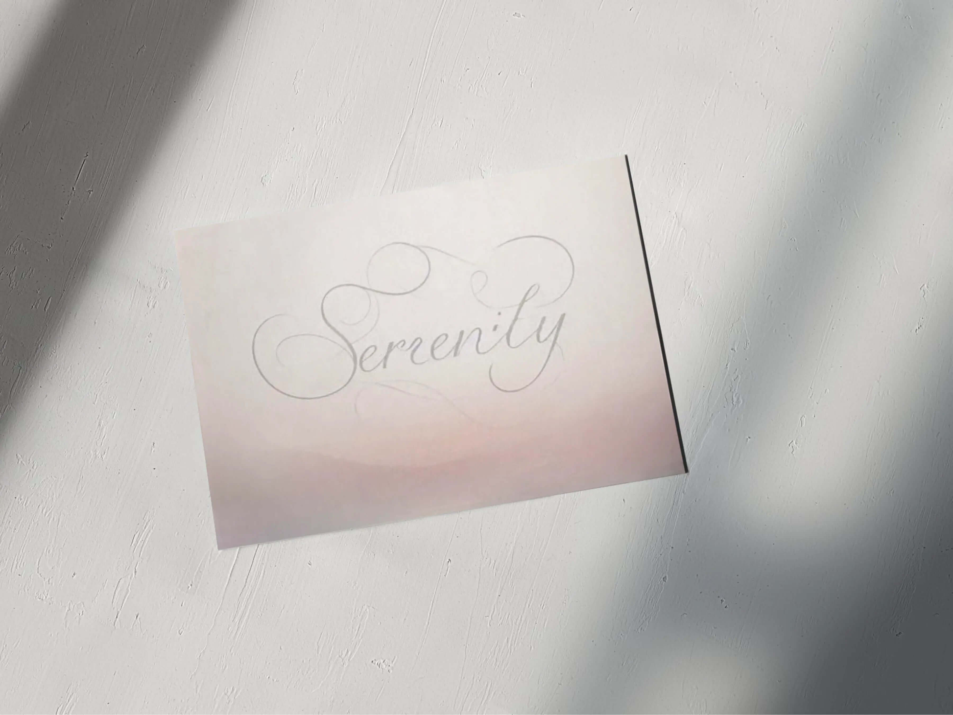 Serenity – Minimalist Typography Poster (Digital Download) earthART