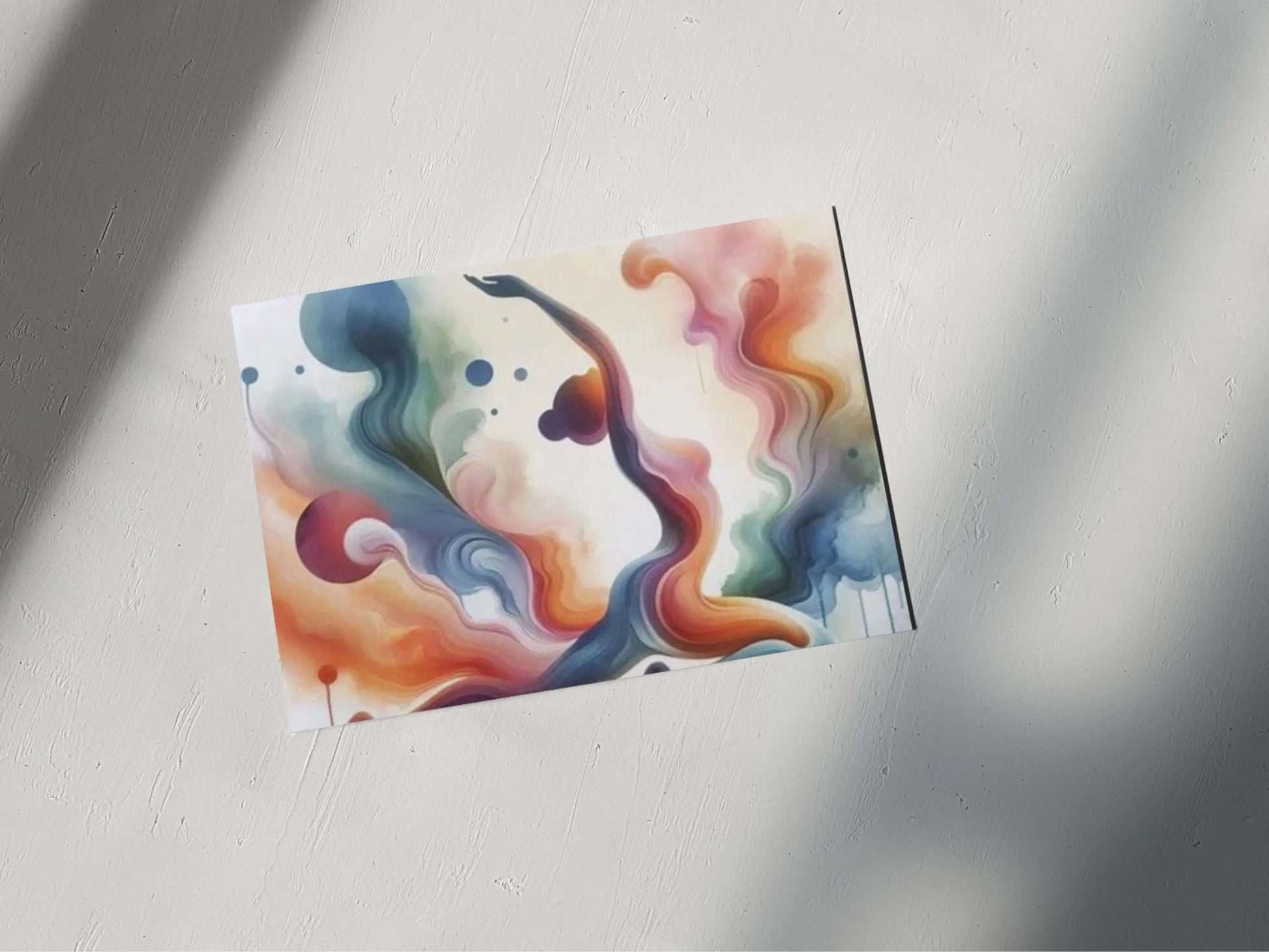 Yoga Pose Abstract Watercolor Poster – Digital Download earthART