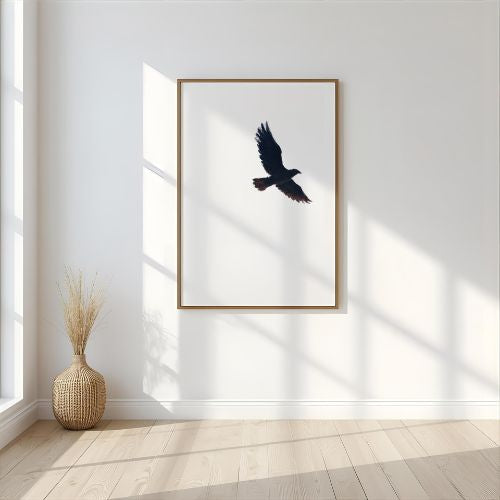 Free Bird – Bird Wall Art Print | Digital Download | Sunset Mountain Nature Minimalist Printable Decor