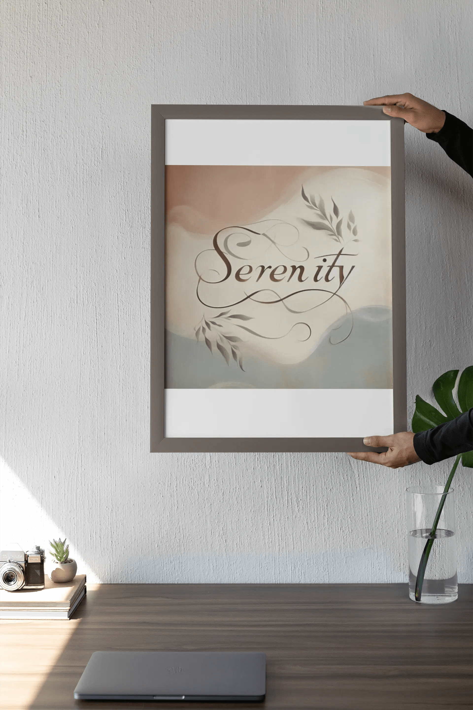Serenity – Minimalist Typography Poster (Digital Download) earthART